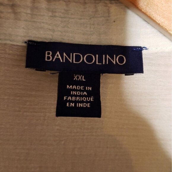 Bandolino Womens Mint Green Gauzy Button Down Shirt XXL - Picture 6 of 8